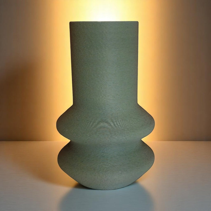 Vase Séraya mit wellenartiger Struktur, 3D-gedruckt für moderne Wohnakzente