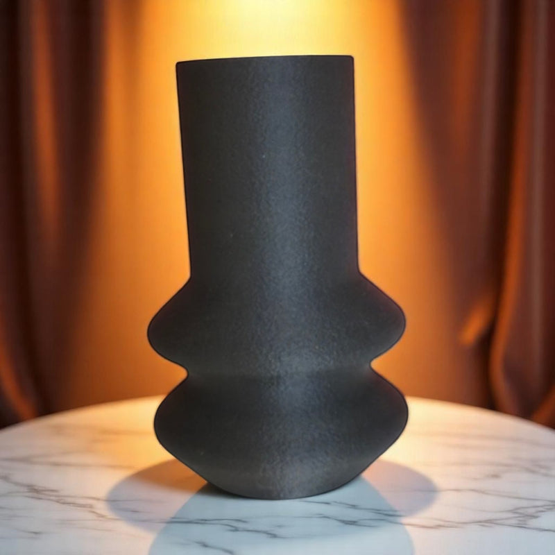 Vase Séraya mit wellenartiger Struktur, 3D-gedruckt für moderne Wohnakzente