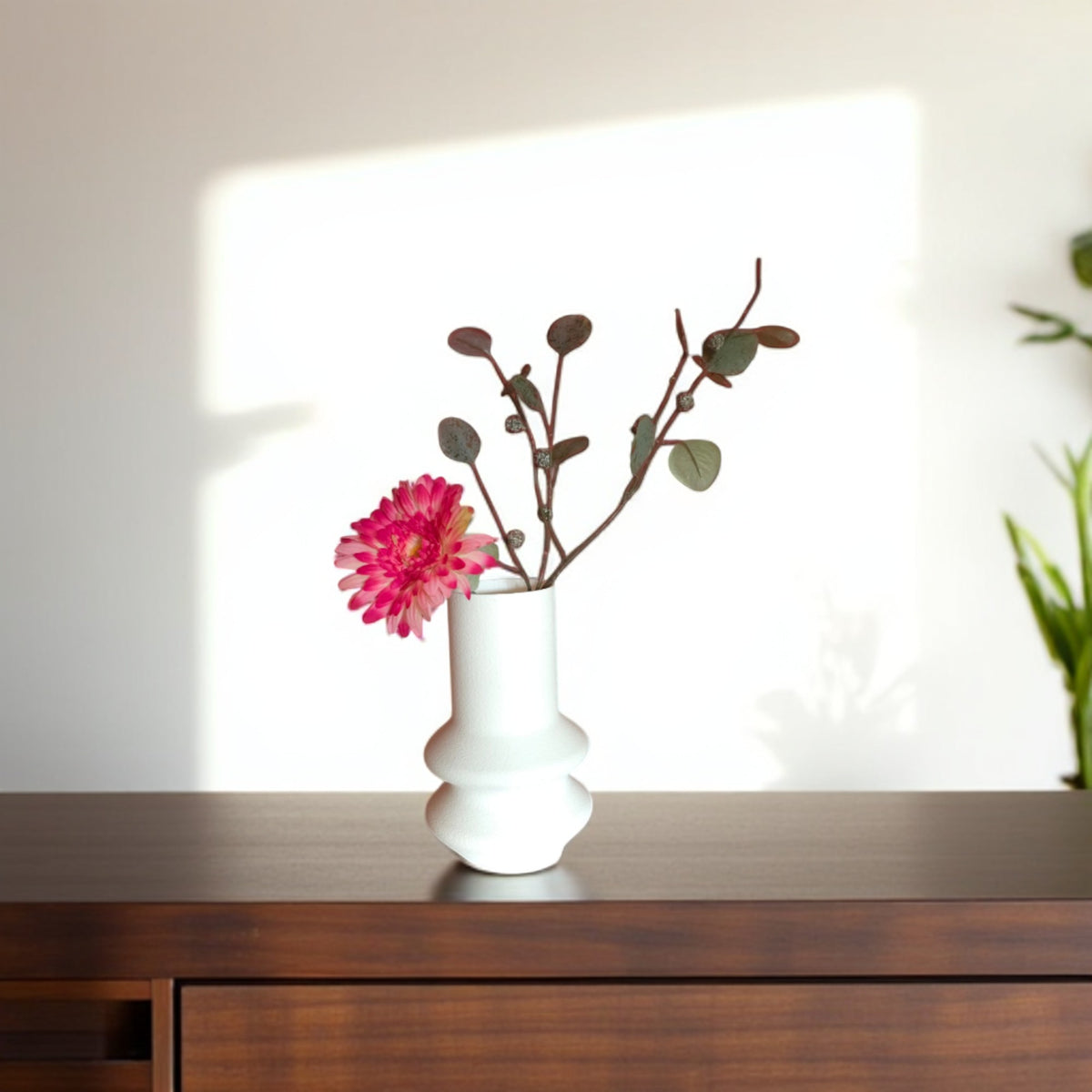 Vase Séraya mit wellenartiger Struktur, 3D-gedruckt für moderne Wohnakzente